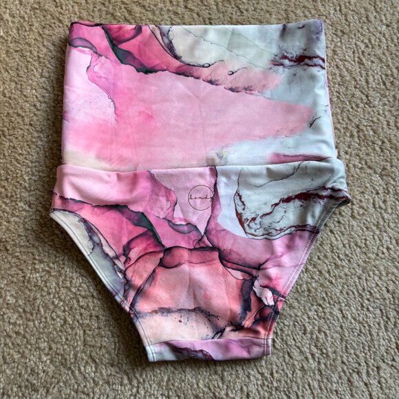 NWOT The Bendy Brand Pastel River High Waisted Pole Short - Pink Size S - Picture 2 of 6